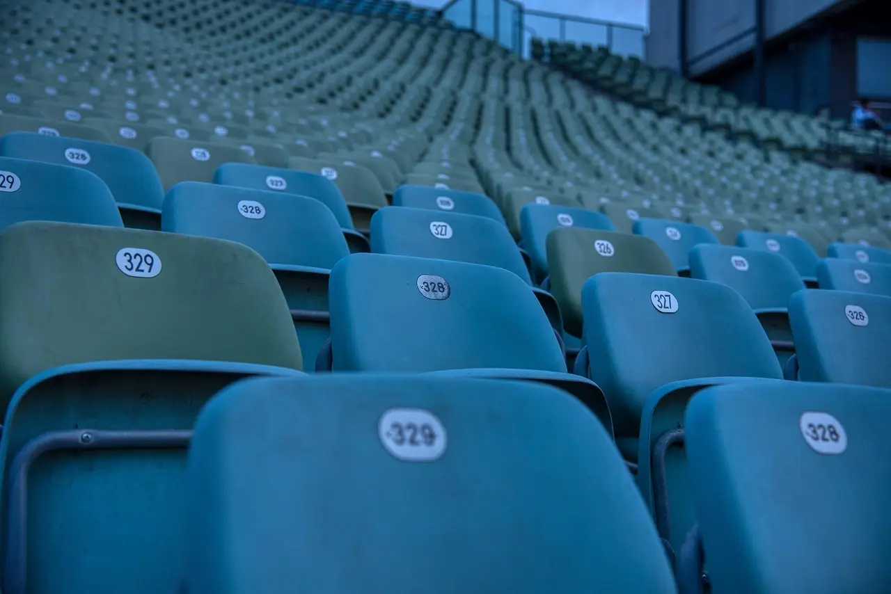 Nummererede tilskuerpladser i arena